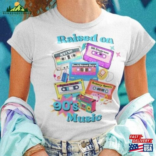 90’S Music Shirt Vintage Raised On 90S Hoodie Unisex