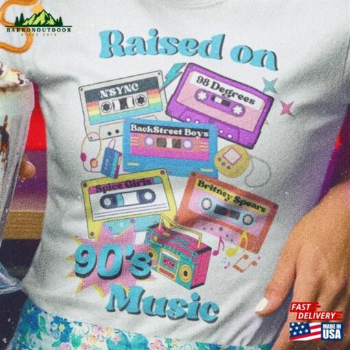 90’S Music Shirt Vintage Raised On 90S Hoodie Unisex