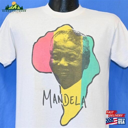 90S Nelson Mandela Freedom Tour 1990 Los Angeles Oakland Coliseum T Shirt Medium Classic Unisex