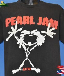 90S Pearl Jam Alive Ten 1992 Rock Grunge Double Sided T Hoodie Sweatshirt