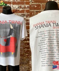 90S Shania Twain World Tour T-Shirt Vintage 1998 Polygram Tee Made In Usa Mexico Unisex Hoodie