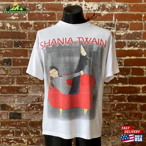 90S Shania Twain World Tour T-Shirt Vintage 1998 Polygram Tee Made In Usa Mexico Unisex Hoodie