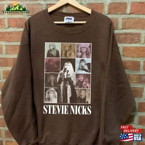 90S Stevie Nicks Unisex Shirt Graphic Retro Music Tour 2024 Sweatshirt Hoodie