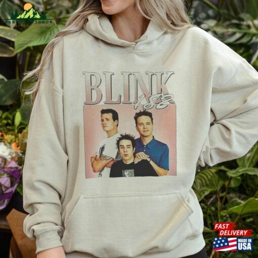 90S Style Smile 182 Band T-Shirt Blink World Tour 2023 Shirt Merch Sweatshirt Hoodie Gift