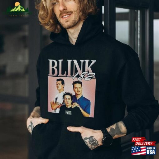 90S Style Smile 182 Band T-Shirt Blink World Tour 2023 Shirt Merch Sweatshirt Hoodie Gift Unisex