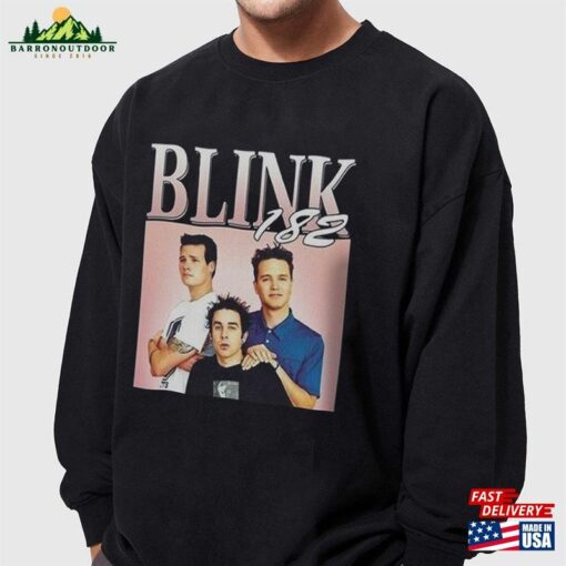 90S Style Smile 182 Band T-Shirt Blink World Tour 2023 Shirt Merch Sweatshirt Hoodie Gift Unisex