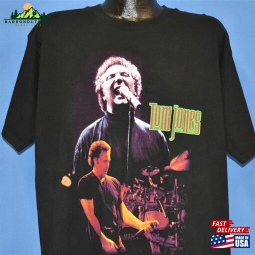 90S Tom Jones Tour 1998 Singer Pop Country Soul Music Concert T Shirt Extra Large T-Shirt Unisex