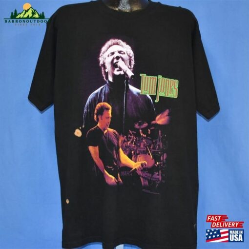 90S Tom Jones Tour 1998 Singer Pop Country Soul Music Concert T Shirt Extra Large T-Shirt Unisex