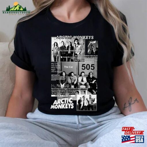 90S Vintage Arctic Monkeys North American Tour Shirt Band 2023 Tee Unisex Classic