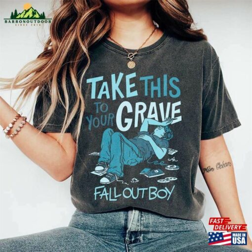 90S Vintage Fall Out Boys Band Shirt Take This To Your Grave Rock Music Lovers Classic T-Shirt