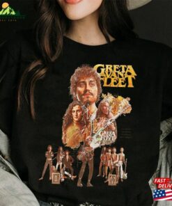 90S Vintage Greta Van Fleet Shirt Retro Musical Boho Musician Hoodie Unisex 2 90S Vintage Greta Van Fleet Shirt Retro Musical Boho Musician Hoodie Unisex 3