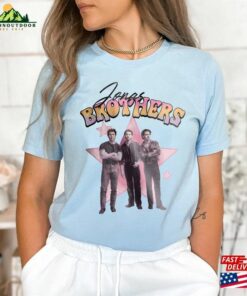 90S Vintage Jonas Brother In Pink Barbi Shirt Brothers Stars Five Albums One Night Tour Unisex Classic
