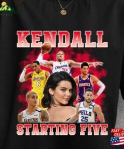 90S Vintage Kendall Starting Five Shirt Loahaddian Jenner Team Long Sleeve T-Shirt Hoodie 2 90S Vintage Kendall Starting Five Shirt Loahaddian Jenner Team Long Sleeve T Shirt Hoodie 3