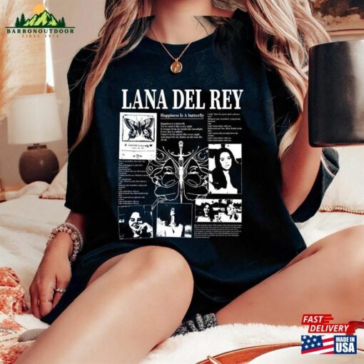 90S Vintage Lana Del Rey Shirt Graphic Unisex Tee Album T-Shirt