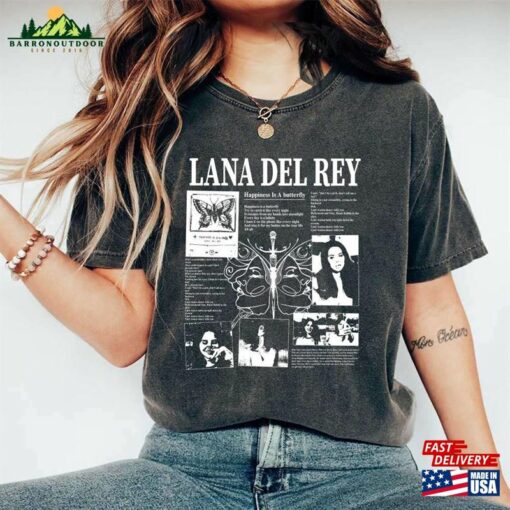 90S Vintage Lana Del Rey Shirt Graphic Unisex Tee Album T-Shirt