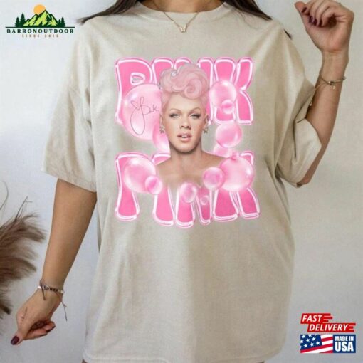 90S Vintage P!Nk Singer Summer Carnival 2023 Tour Shirt Pink Fan Lovers Music T-Shirt Hoodie