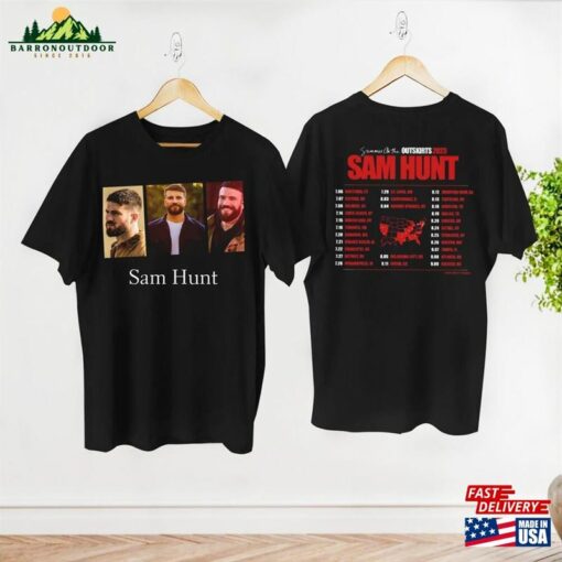 90S Vintage Sam Hunt Unisex Shirt Fan Gift Summer On The Outskirts 2023 Tour Dates Hoodie