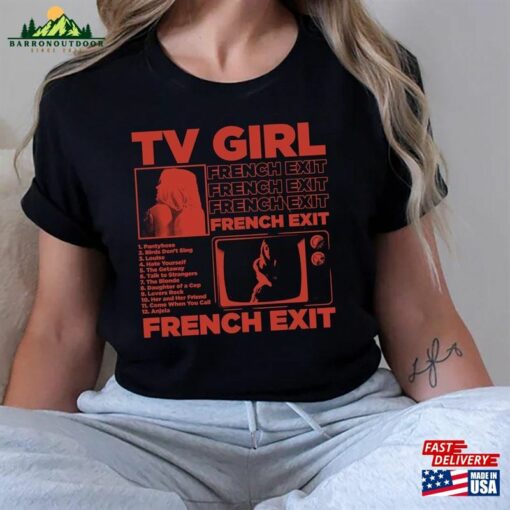 90S Vintage Tv Girl French Exit Tee Artist Shirt Unisex Classic