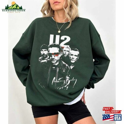 90S Vintage U2 Band Shirt Achtung Baby Tour 2024 Fan Gift Sweatshirt T-Shirt