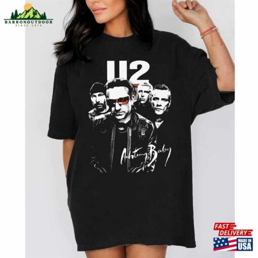 90S Vintage U2 Band Shirt Achtung Baby Tour 2024 Fan Gift Sweatshirt T-Shirt