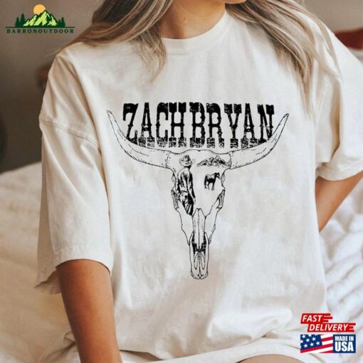 90S Vintage Zach Bryan Bullhead Shirt Country Music Tee Merch Hoodie Unisex