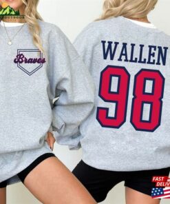 98 Braves Wallen T-Shirt Cowboy Western Sweatshirt Mlb Baseball Shirt Classic