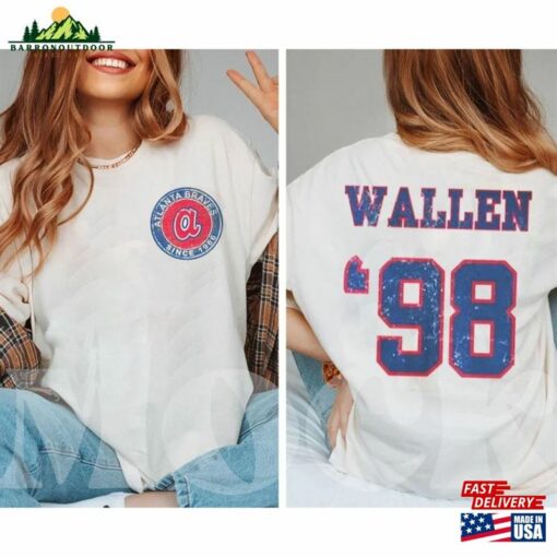 98 Braves Wallen T-Shirt Cowboy Western Sweatshirt Unisex