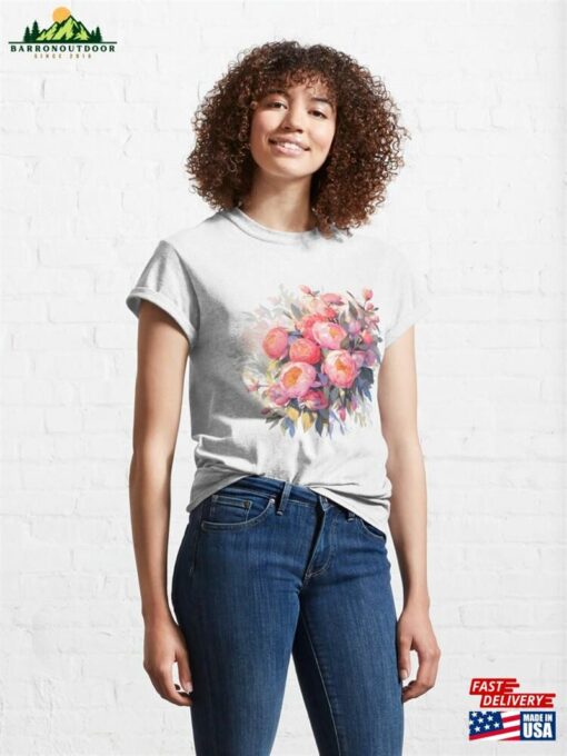 A Beautiful Bouquet Of Peonies Classic T-Shirt Sweatshirt Hoodie