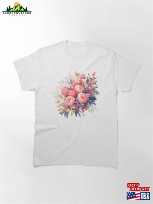 A Beautiful Bouquet Of Peonies Classic T-Shirt Sweatshirt Hoodie