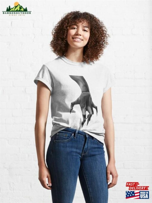 A Black And White Scarry Hand With Claws Classic T-Shirt Sweatshirt