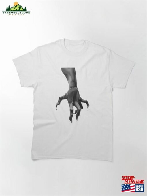 A Black And White Scarry Hand With Claws Classic T-Shirt Sweatshirt