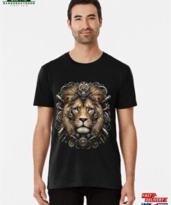 A Blue Eyed Steampunk Lion Premium T-Shirt Unisex A Blue Eyed Steampunk Lion Premium T-Shirt Unisex