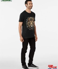 A Blue Eyed Steampunk Lion Premium T-Shirt Unisex 2 A Blue Eyed Steampunk Lion Premium T Shirt Unisex 3
