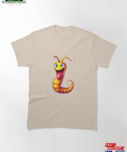 A Cartoonish Worm In Playful Pose Classic T-Shirt Hoodie A Cartoonish Worm In Playful Pose Classic T-Shirt Hoodie