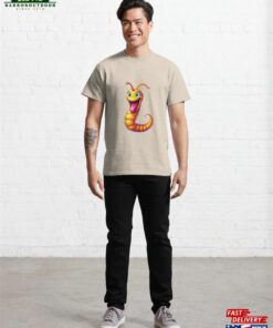 A Cartoonish Worm In Playful Pose Classic T-Shirt Hoodie