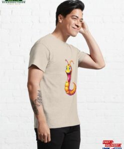 A Cartoonish Worm In Playful Pose Classic T-Shirt Hoodie 3 A Cartoonish Worm In Playful Pose Classic T Shirt Hoodie 4