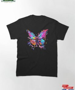 A Colorful Butterfly With Splats Classic T-Shirt Hoodie Sweatshirt