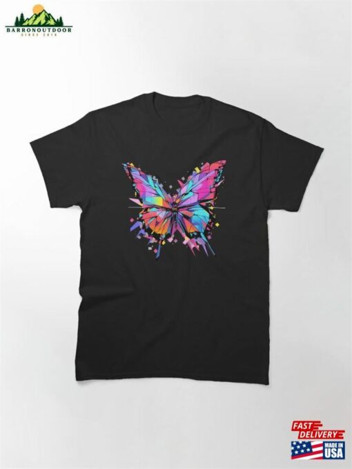 A Colorful Butterfly With Splats Classic T-Shirt Hoodie Sweatshirt