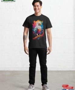 A Colorful Cartoon Eagle Classic T Shirt 3