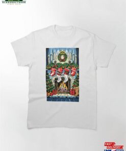 A Cozy Fireplace With Stockings Hung By The Chimney Classic T-Shirt Hoodie A Cozy Fireplace With Stockings Hung By The Chimney Classic T-Shirt Hoodie