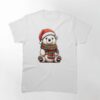 A Cute Polar Bear Wearing Santa Hat And Scarf Classic T-Shirt Unisex