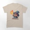 A Cute Wizard Casting Fireball Classic T-Shirt Unisex Sweatshirt