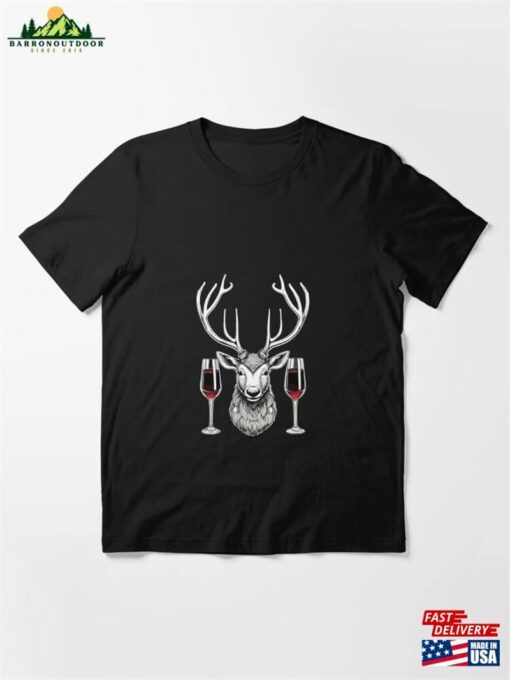 A Deer And Two Glasses Of Nectar Representing Nature’s Elegance Essential T-Shirt Unisex Sweatshirt