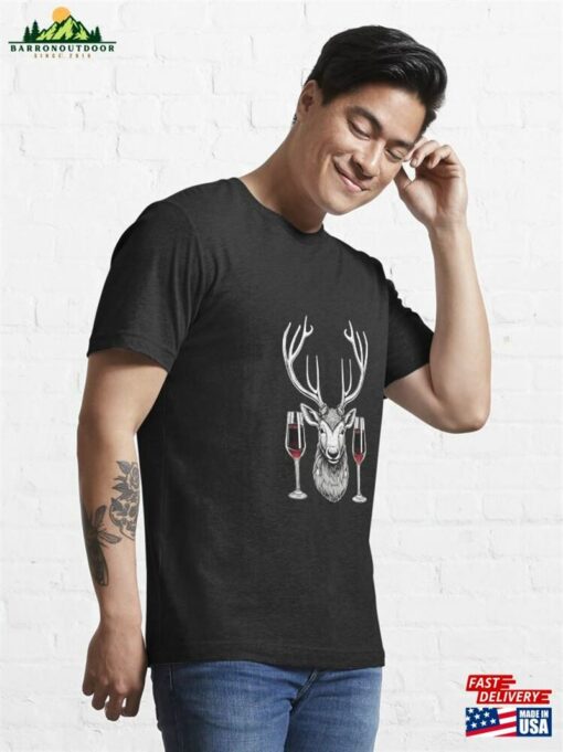 A Deer And Two Glasses Of Nectar Representing Nature’s Elegance Essential T-Shirt Unisex Sweatshirt