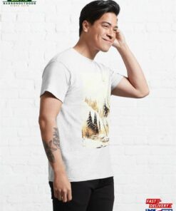 A Frozen River On Quiet Forest In Snowy Winter Classic T-Shirt Hoodie Unisex 3 A Frozen River On Quiet Forest In Snowy Winter Classic T Shirt Hoodie Unisex 4