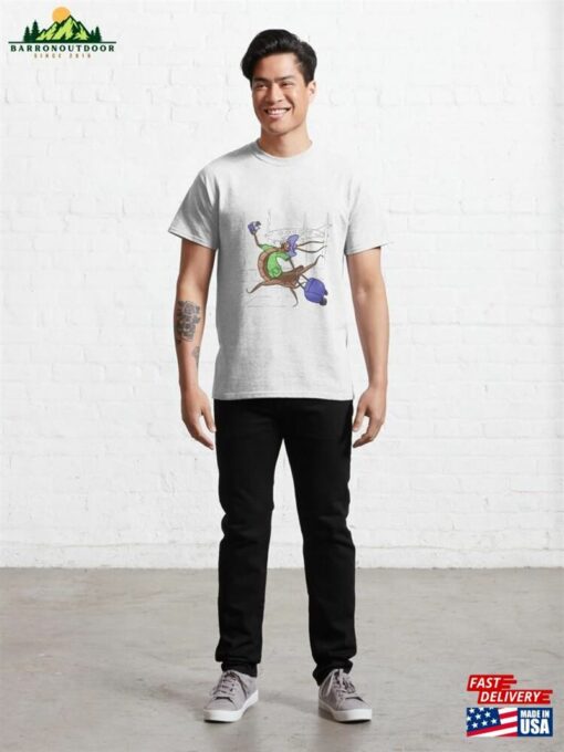 A Funny Cockroach Is Rushing To Catch Plane At The Airport Cute Story With Humor Classic T-Shirt Sweatshirt