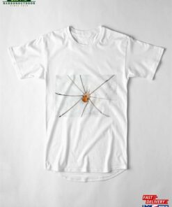 A Harvestman Of The Species Leiobunum Limbatum On White Wal Long T-Shirt Classic Unisex 2 A Harvestman Of The Species Leiobunum Limbatum On White Wal Long T Shirt Classic Unisex 3