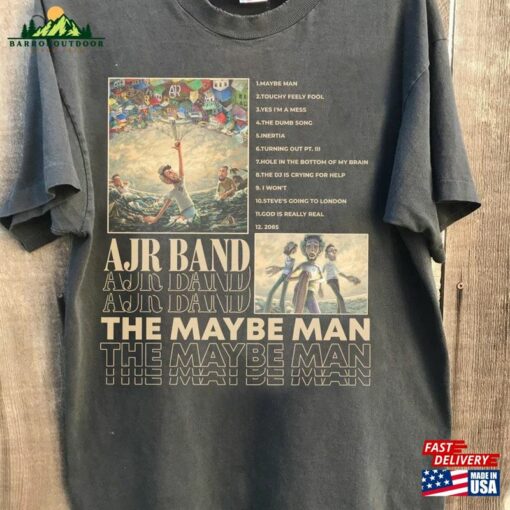 A J R Album 2024 T-Shirt The Maybe Man Graphic Shirt Band Music Classic Unisex