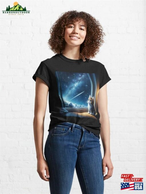 A Little Cat’s Space Imagination Classic T-Shirt Unisex