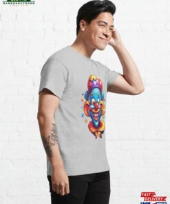 A Logo For Childs Cute Happy Clown Sticking Out His Tongue Laughing T-Shirt Classic 3 A Logo For Childs Cute Happy Clown Sticking Out His Tongue Laughing T Shirt Classic 4